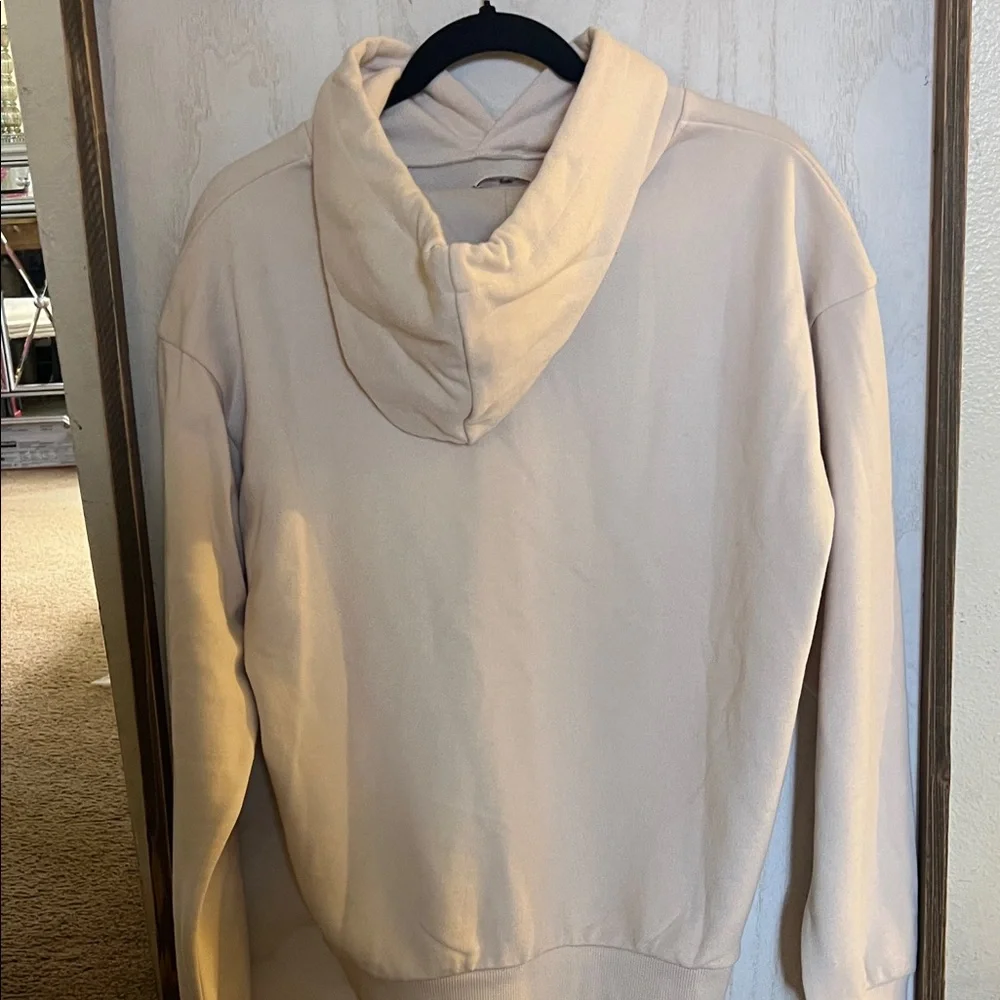 Celine Beige Hoodie with Black Logo - Picture 6 of 9